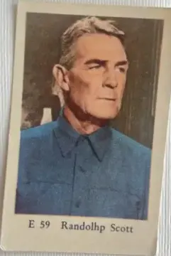 Randolph Scott — 1962 E Set (Straight Letters) #59