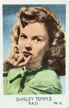 Shirley Temple — 1954 Numbers on the Right (Colored) #6