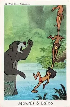 Mowgli-Baloo-Bagheera — 1963-73 Disney Set Unnumbered