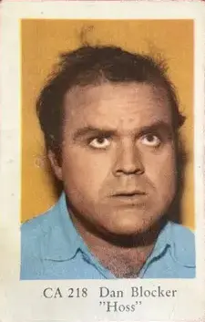 Dan Blocker — 1962 CA Set #218