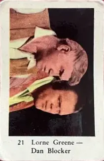 Dan Blocker — 1962 Numbered Set 3 (1-300) #21