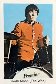 Keith Moon — 1966-68 Popbilder Unnumbered Series